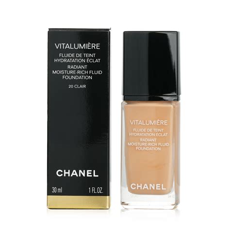 chanel vitalumiere foundation colours|Chanel vitalumiere moisture rich foundation.